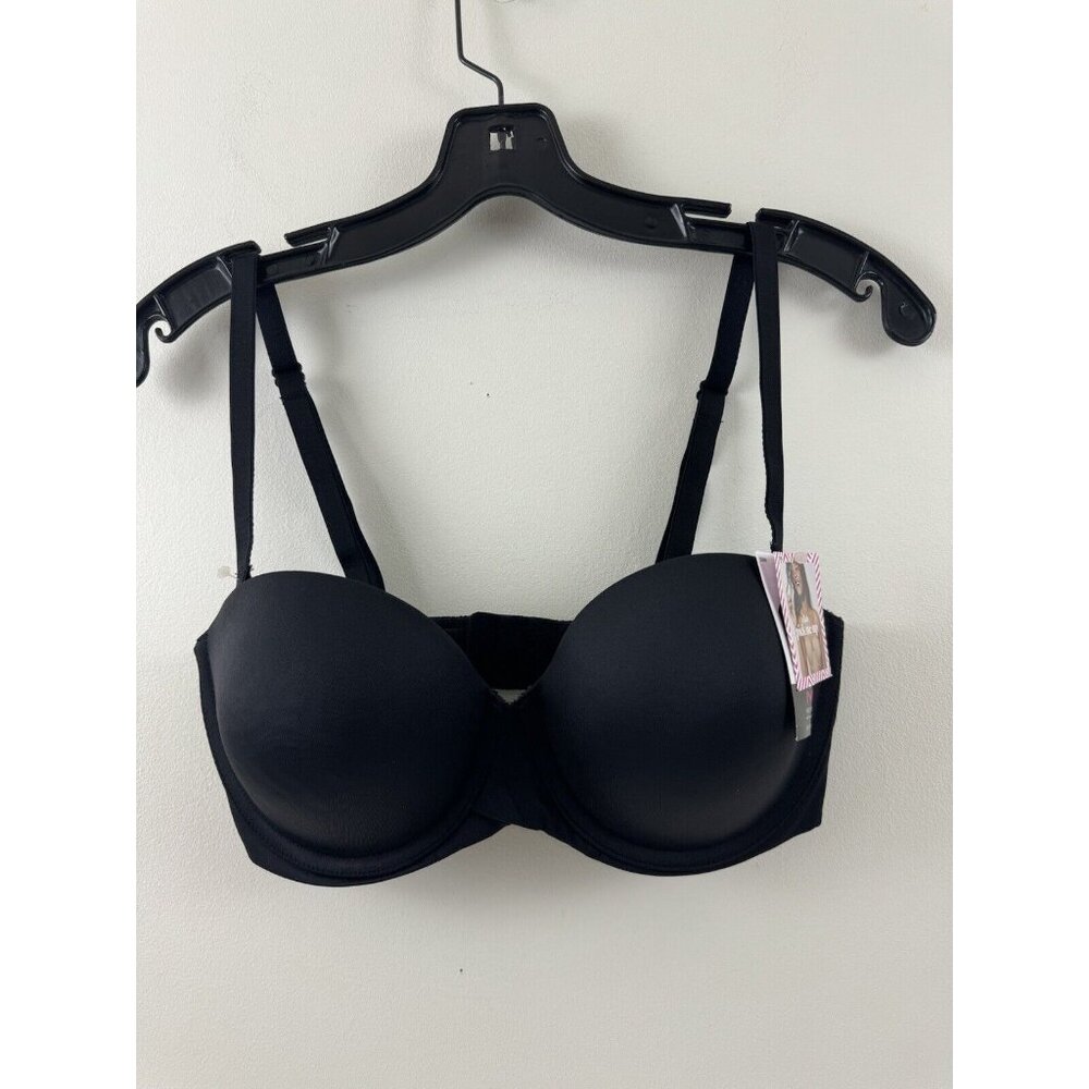 Maidenform Stay Put Strapless Bra Women's Size 34D Black